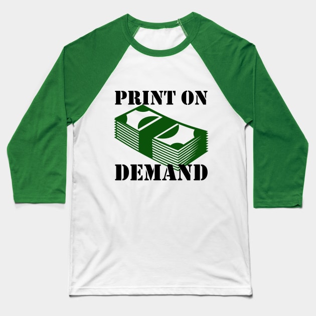 Print on Demand Baseball T-Shirt by BERMA Art